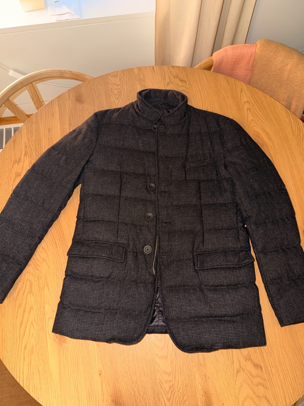 Herno Men's Quilted Button-Up Puffer Jacket